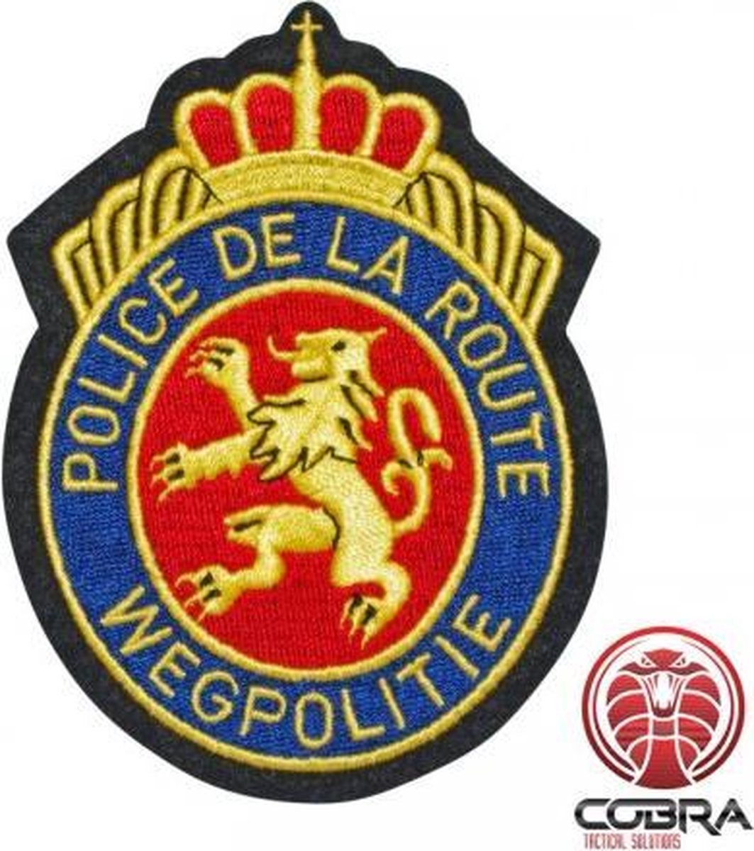 Police de la route - wegpolitie Belgian Politie geborduurde patch | Opnaai  | Military Airsoft